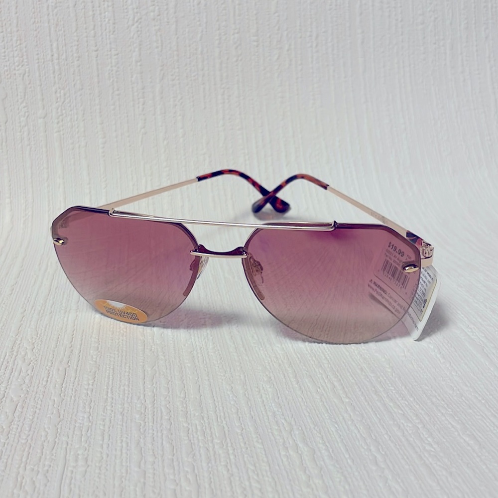 24/7 Life Shatter Resistant Fashion Sunglasses gold hardware